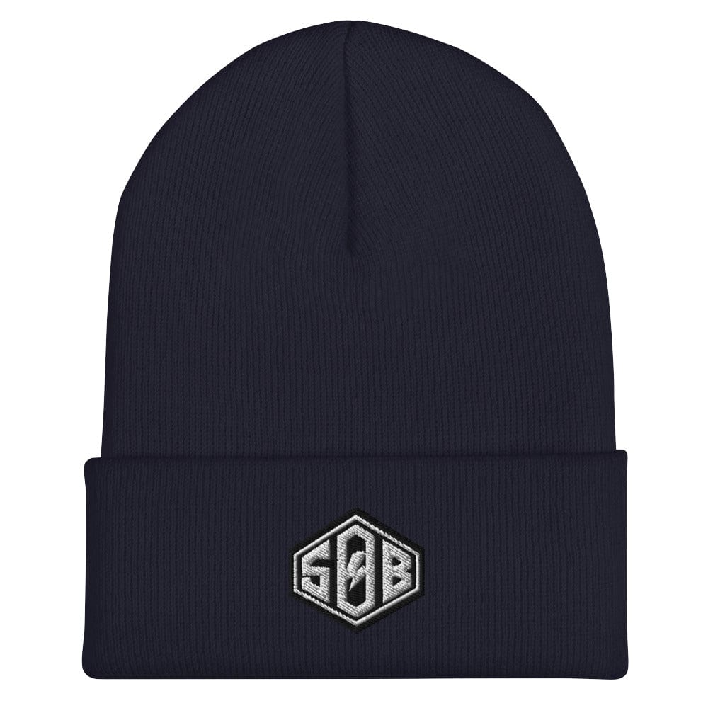 Sons of Battery® - E-MTB Brand & Community Navy Umgeschlagene Beanie - Diamond E-Bike-Community