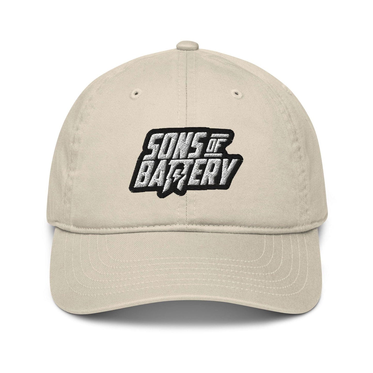 Sons of Battery® - E-MTB Brand & Community Oyster Bestickte BOLD Cap zum einstellen E-Bike-Community