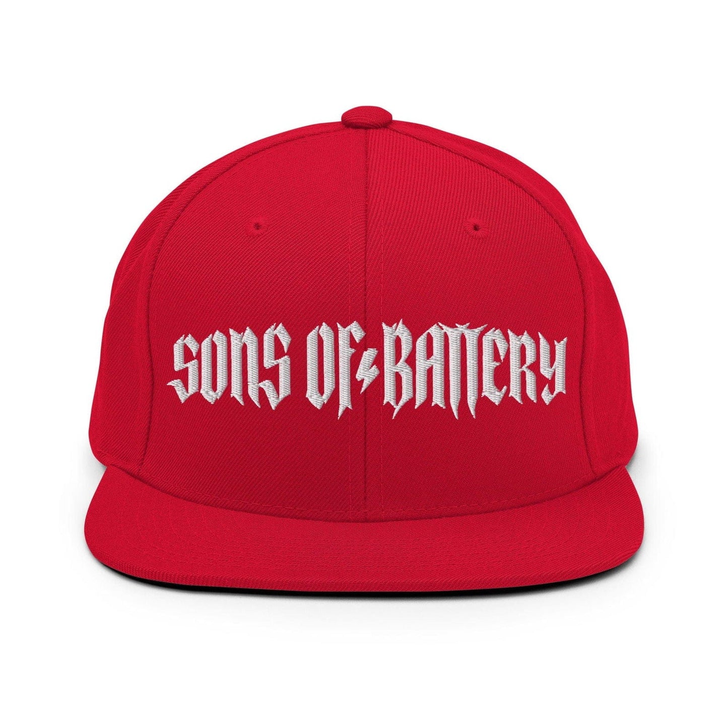 Sons of Battery® - E-MTB Brand & Community Rot ROUGH - Snapback-Cap E-Bike-Community