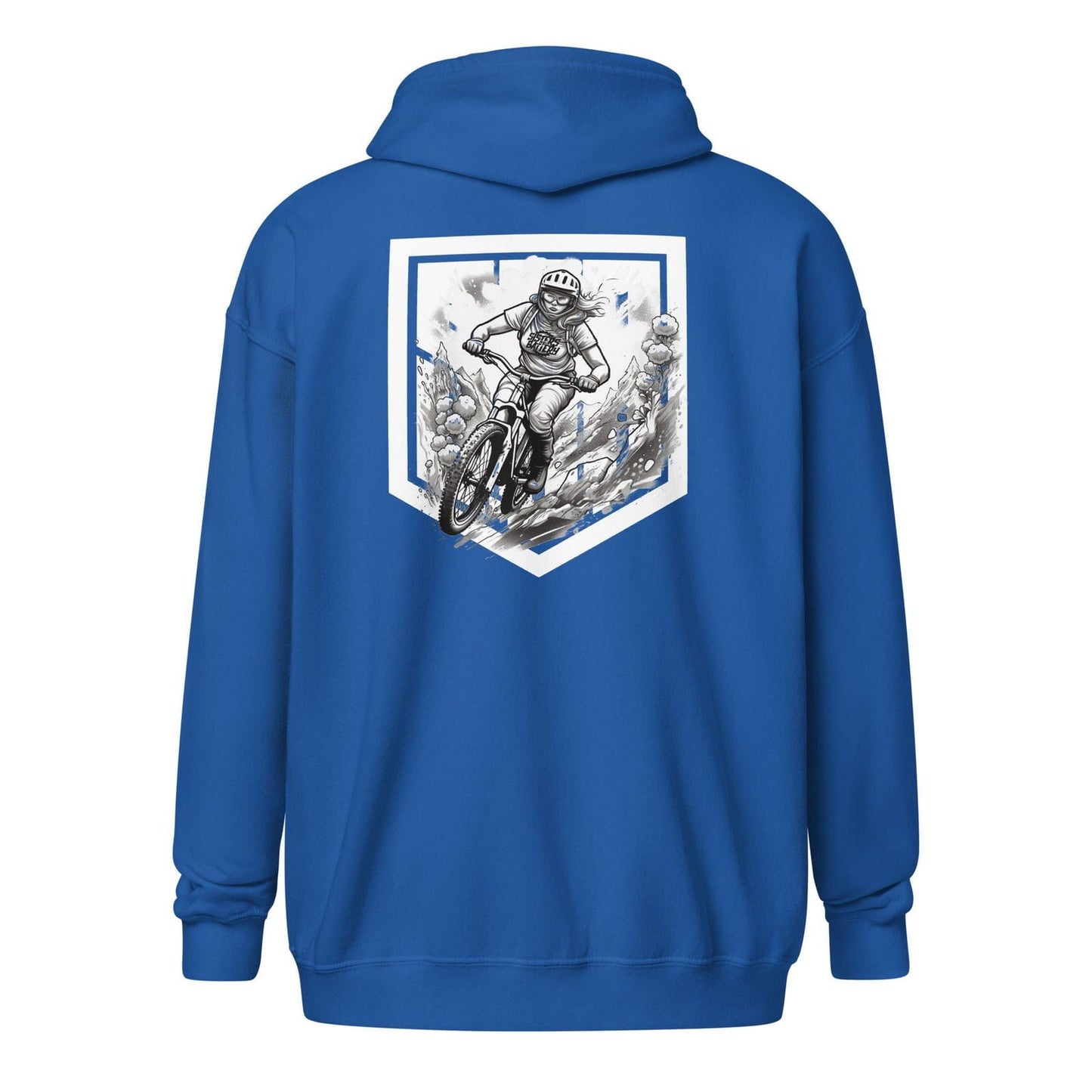 Sons of Battery® - E-MTB Brand & Community Royal / S Lilly - Sisters - Unisex Heavy-Blend Zip Hoodie E-Bike-Community