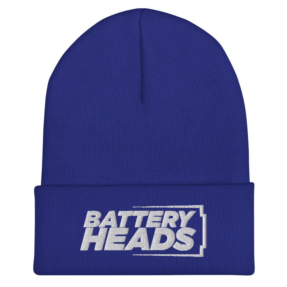 Sons of Battery® - E-MTB Brand & Community Royal Umgeschlagene Beanie - Battery Heads E-Bike-Community