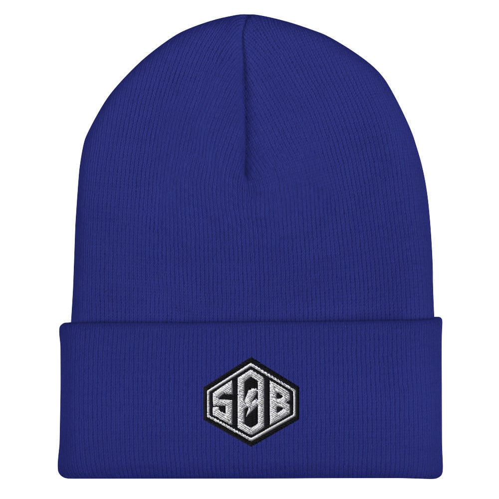 Sons of Battery® - E-MTB Brand & Community Royal Umgeschlagene Beanie - Diamond E-Bike-Community