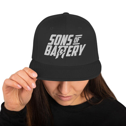 Sons of Battery® - E-MTB Brand & Community Schwarz Bold Clean - Snapback Hat E-Bike-Community