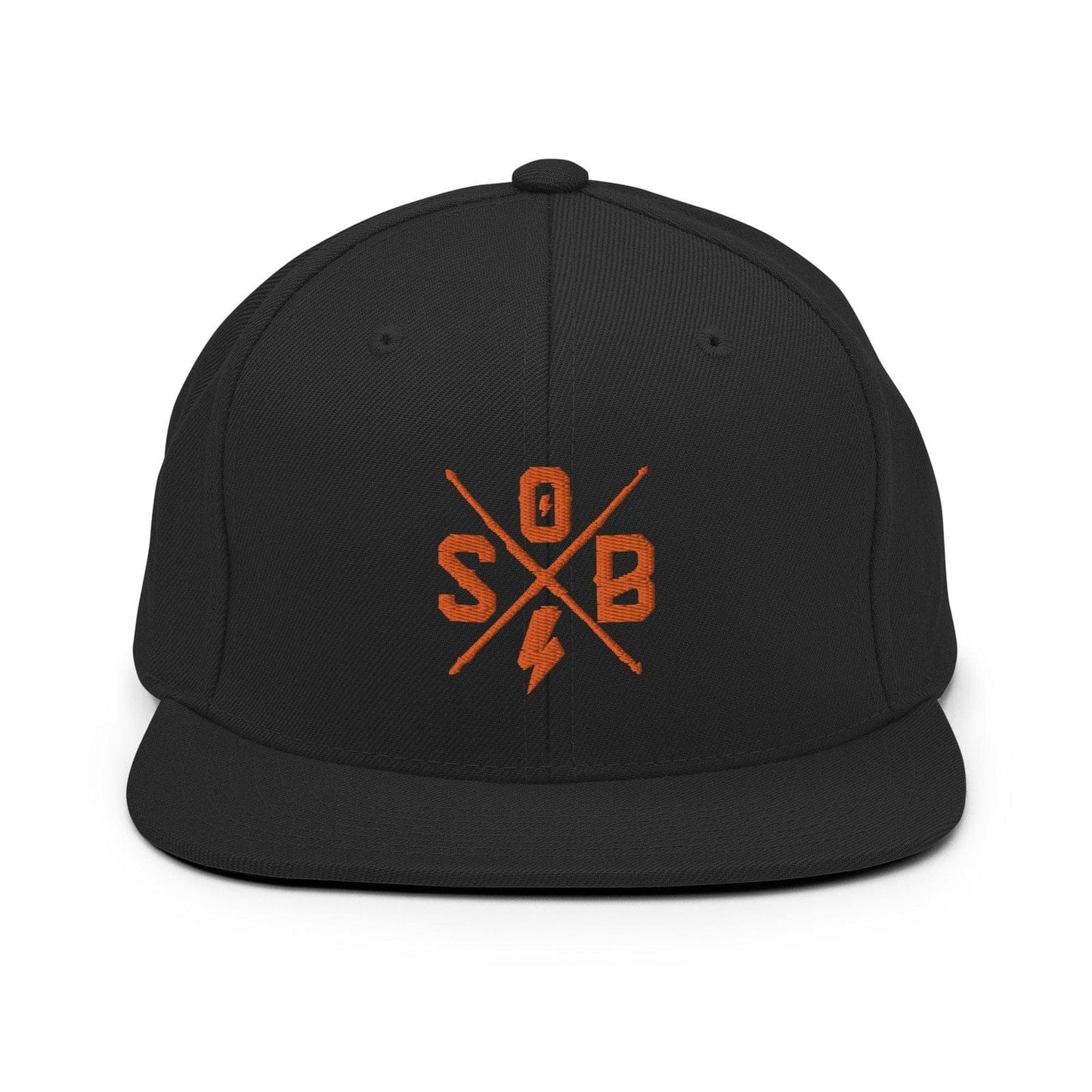 Sons of Battery® - E-MTB Brand & Community Schwarz Cross - Orange Snapback-Cap E-Bike-Community