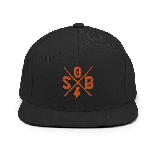 Sons of Battery® - E-MTB Brand & Community Schwarz Cross - Orange Snapback-Cap E-Bike-Community