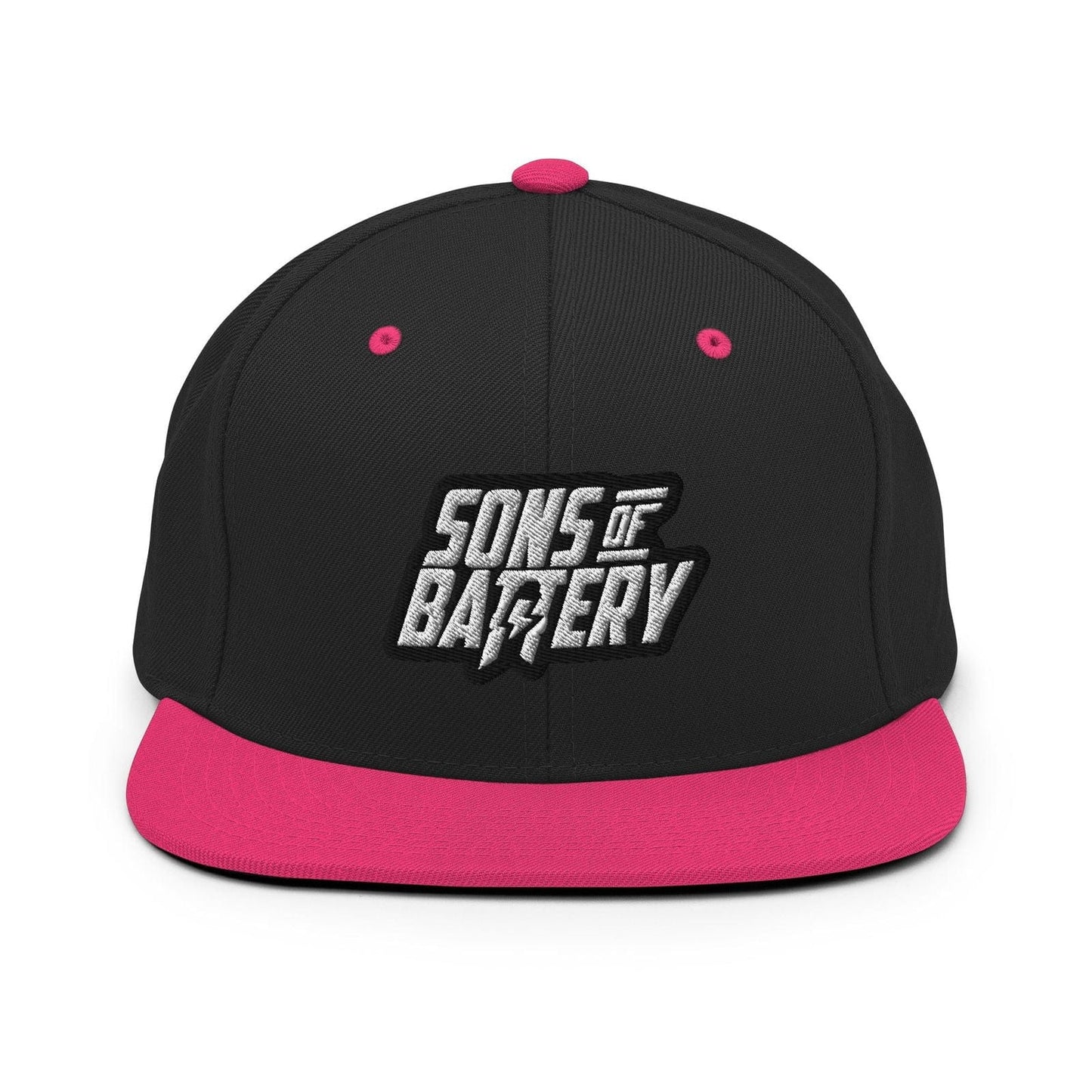 Sons of Battery® - E-MTB Brand & Community Schwarz/ Neonpink BOLD Snapback E-Bike-Community