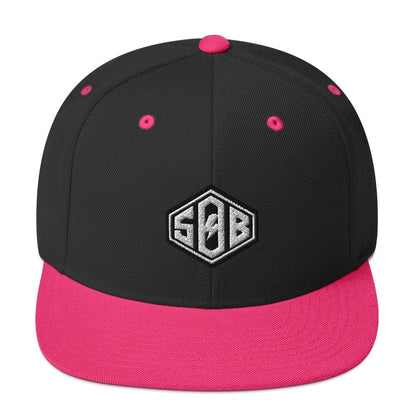 Sons of Battery® - E-MTB Brand & Community Schwarz/ Neonpink SoB Diamond - Snapback-Cap E-Bike-Community