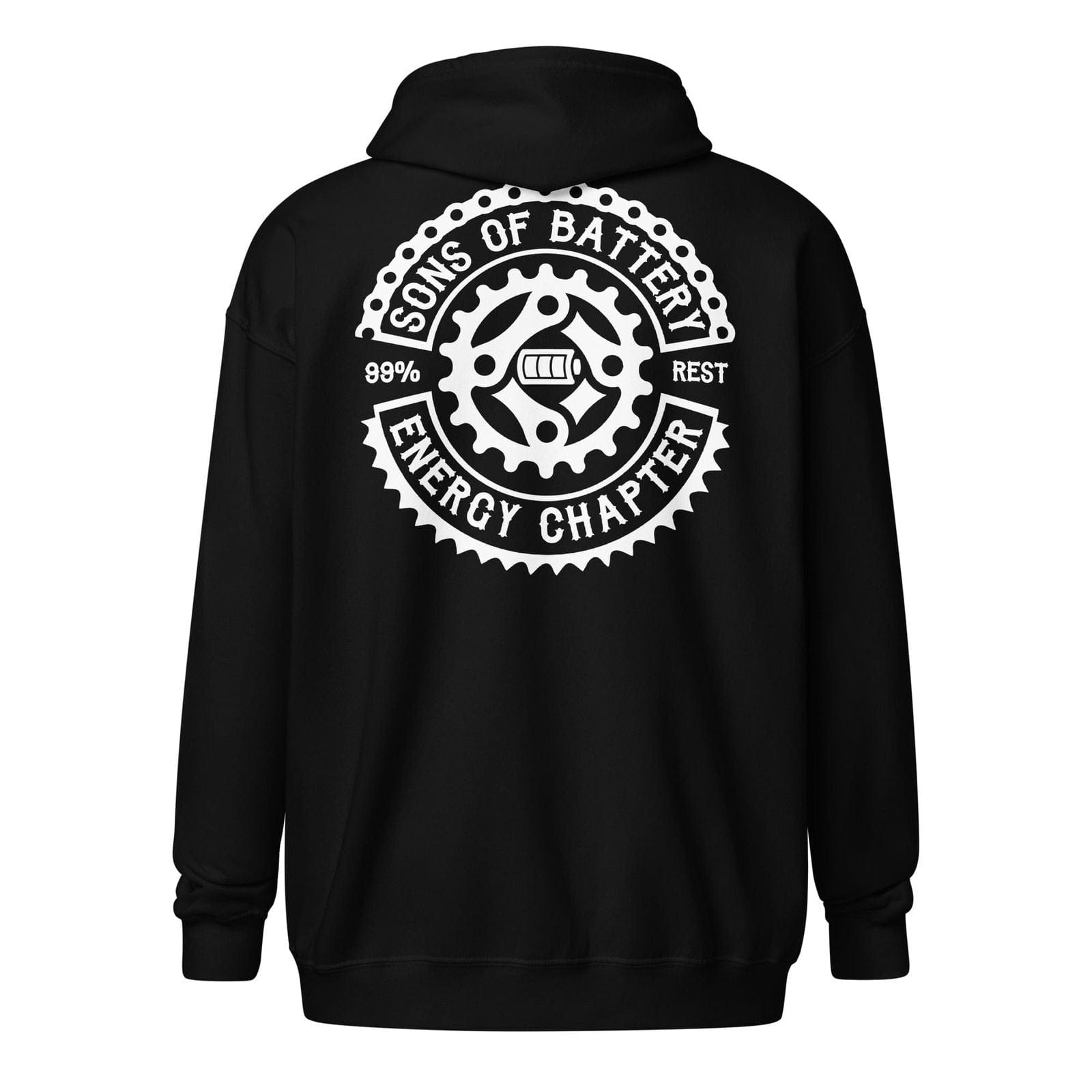 Sons of Battery® - E-MTB Brand & Community Schwarz / S Original Sons of Battery - Unisex Heavy-Blend Zip Hoodie E-Bike-Community