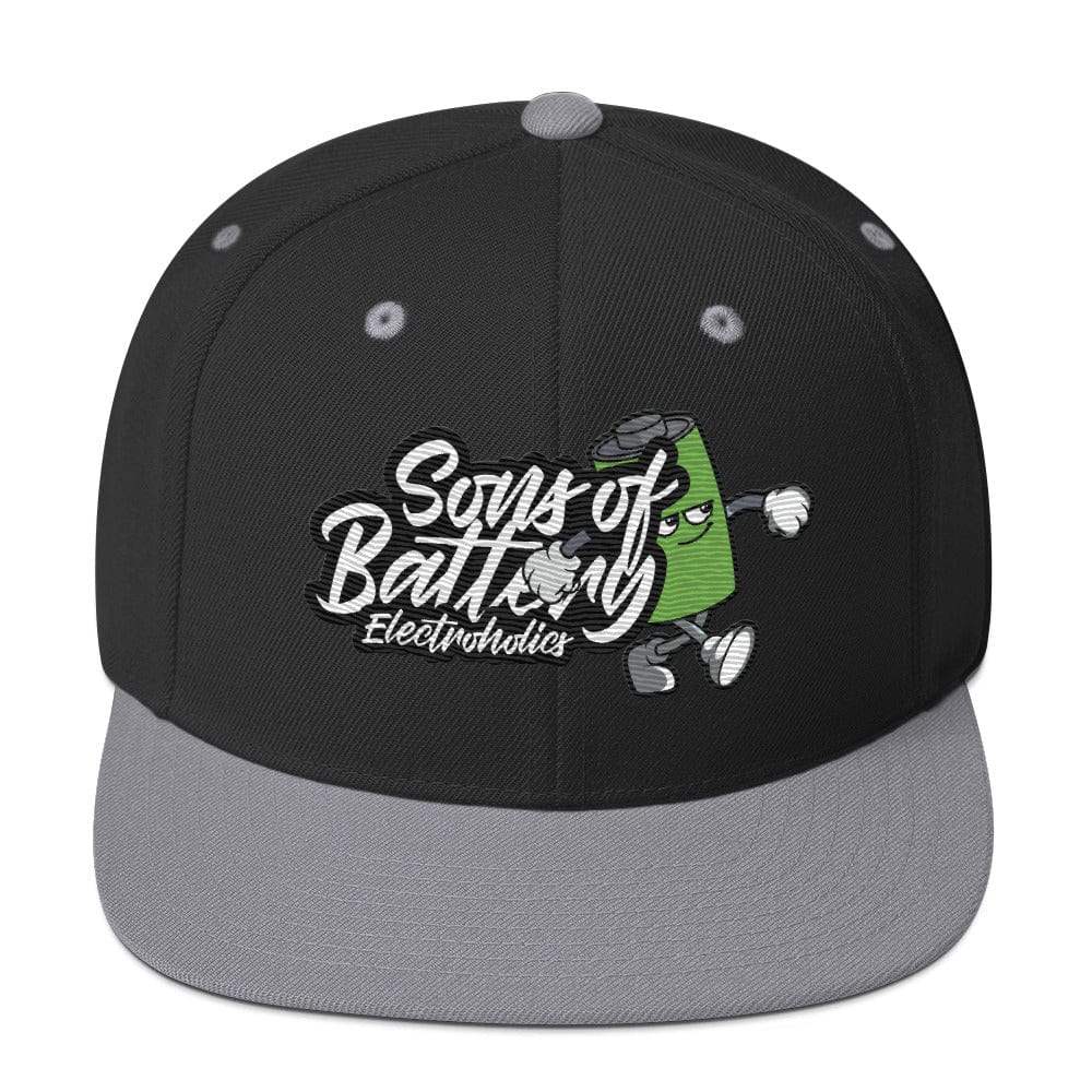 Sons of Battery® - E-MTB Brand & Community Schwarz/ Silber Batt Boy for Life - Snapback-Cap E-Bike-Community