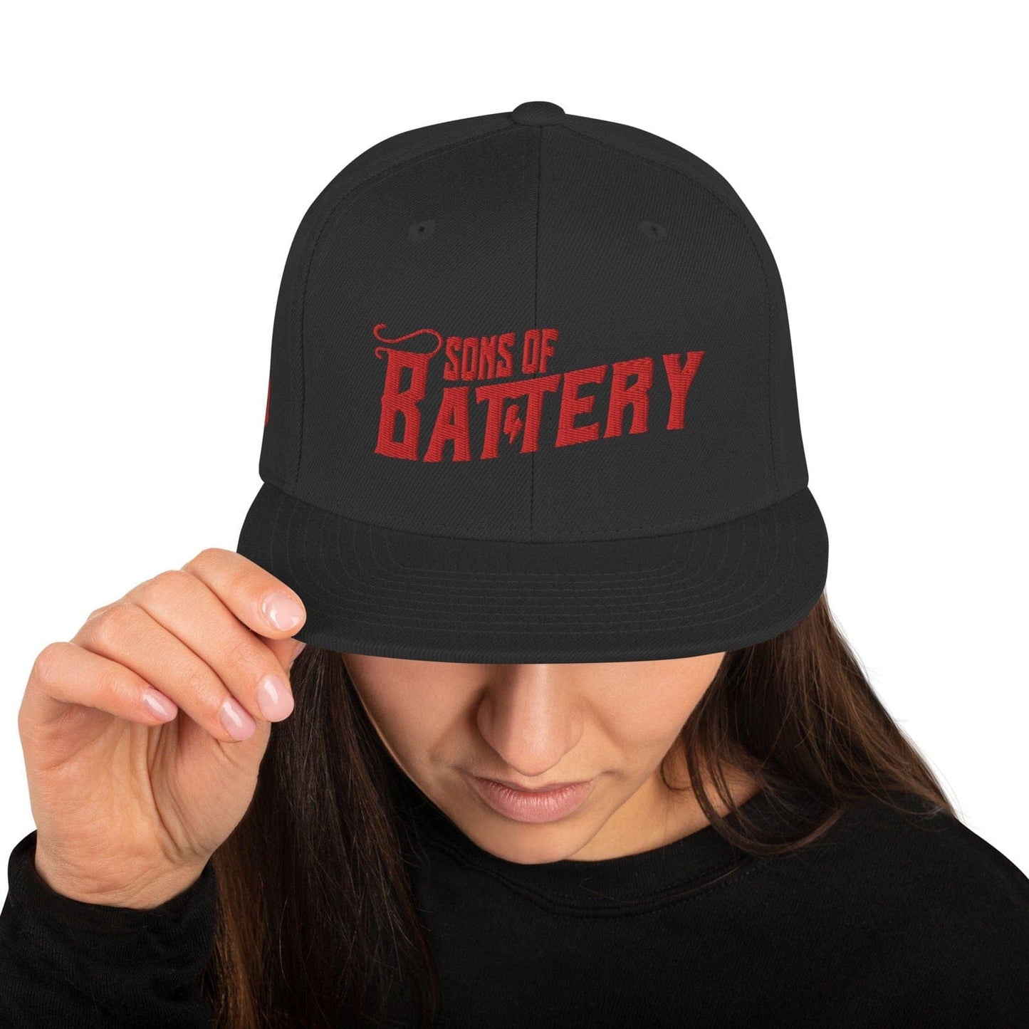 Sons of Battery® - E-MTB Brand & Community Schwarz Snapback-Cap E-Bike-Community