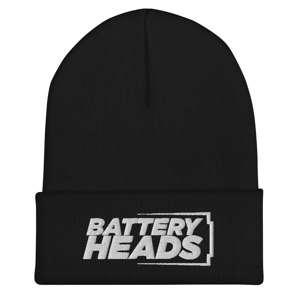 Sons of Battery® - E-MTB Brand & Community Schwarz Umgeschlagene Beanie - Battery Heads E-Bike-Community