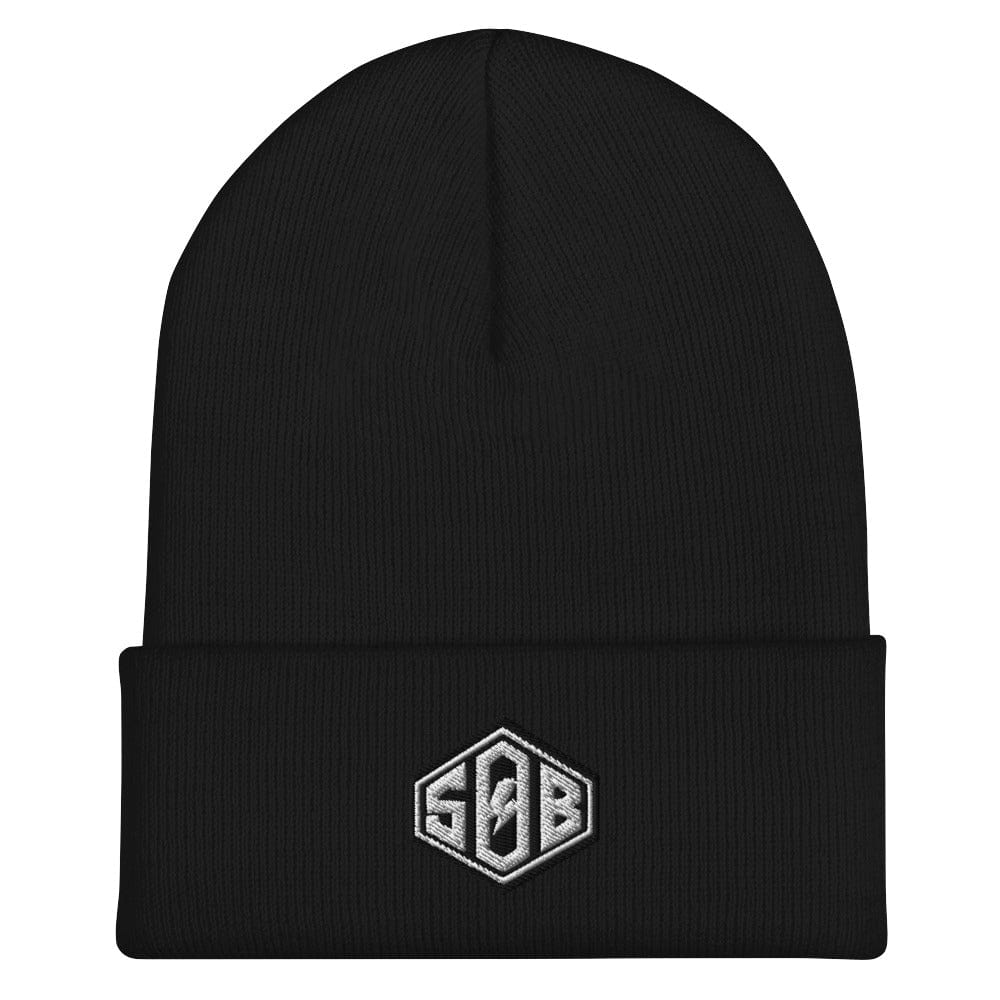 Sons of Battery® - E-MTB Brand & Community Schwarz Umgeschlagene Beanie - Diamond E-Bike-Community