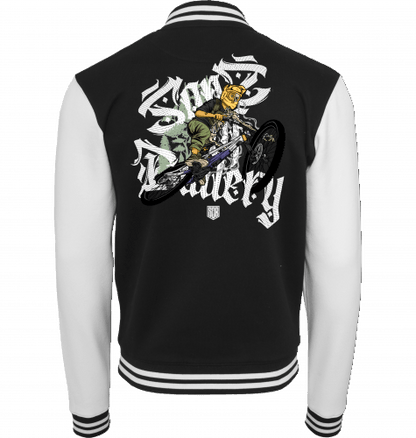 Sons of Battery® - E-MTB Brand & Community Shirt Black / White / S Shred Rough College Jacke bis 5XL E-Bike-Community