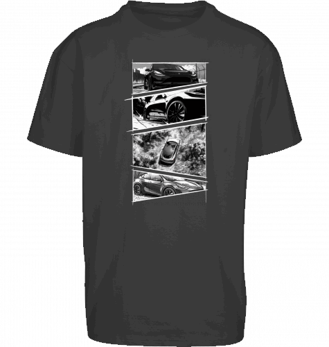 Sons of Battery® - E-MTB Brand & Community Shirt Black / XS Tesla Model Y Storyboard Shirt Oversized Shirt by Byb E-Bike-Community