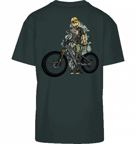 Sons of Battery® - E-MTB Brand & Community Shirt Bottle Green / XS Shred or Alive - Oversized 2 Seiten Byb E-Bike-Community