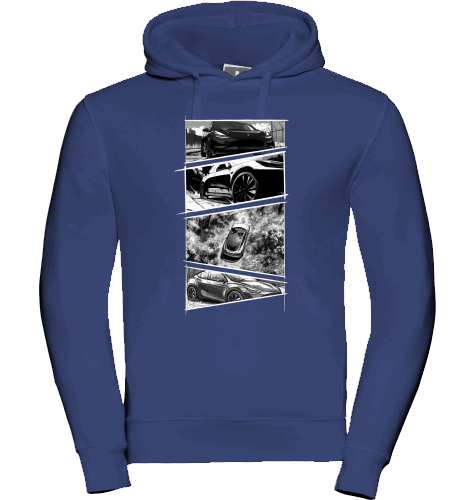 Sons of Battery® - E-MTB Brand & Community Shirt Bright Royal / XS Tesla Storyboard Hoodie E-Bike-Community