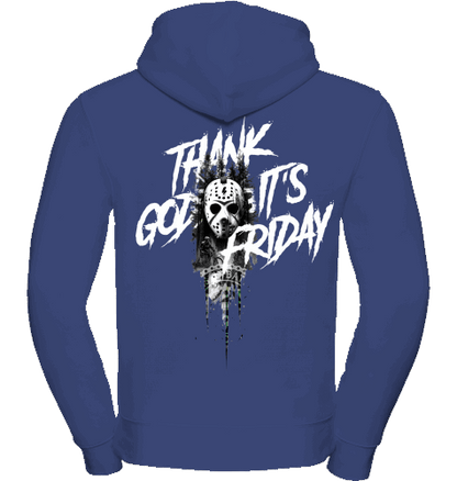 Sons of Battery® - E-MTB Brand & Community Shirt Bright Royal / XS TGIF - MTB - Hoodie Front/Back Russell Athletic E-Bike-Community