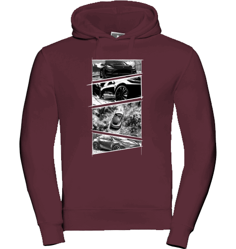 Sons of Battery® - E-MTB Brand & Community Shirt Burgundy / XS Tesla Storyboard Hoodie E-Bike-Community