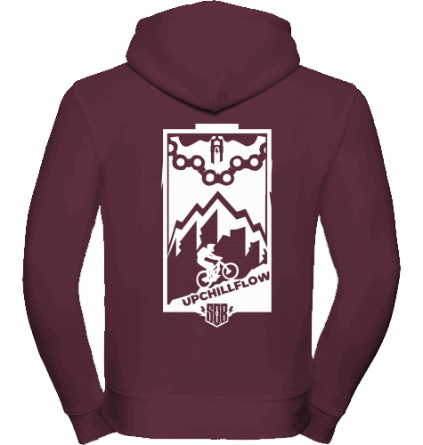 Sons of Battery® - E-MTB Brand & Community Shirt Burgundy / XS Upchillflow - Zipper Hoody Russell Athletics E-Bike-Community