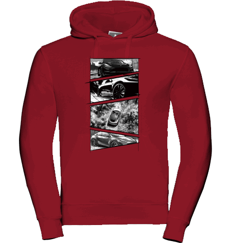 Sons of Battery® - E-MTB Brand & Community Shirt Classic Red / XS Tesla Storyboard Hoodie E-Bike-Community