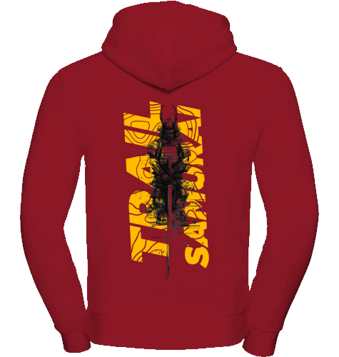 Sons of Battery® - E-MTB Brand & Community Shirt Classic Red / XS Trail Samurai - Russell Hoodie E-Bike-Community