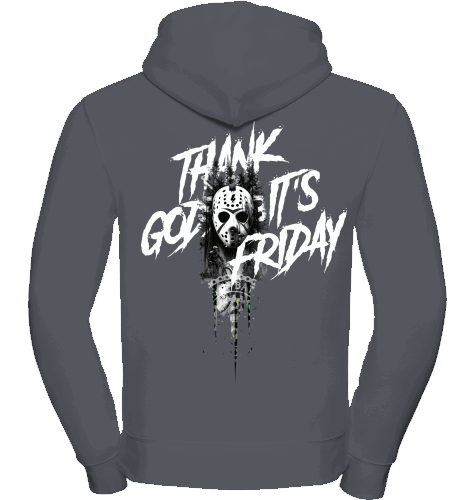 Sons of Battery® - E-MTB Brand & Community Shirt Convoy Grey (Solid) / XS TGIF - MTB - Hoodie Front/Back Russell Athletic E-Bike-Community