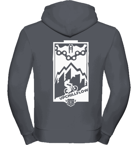 Sons of Battery® - E-MTB Brand & Community Shirt Convoy Grey (Solid) / XS Upchillflow - Zipper Hoody Russell Athletics E-Bike-Community