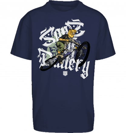 Sons of Battery® - E-MTB Brand & Community Shirt Dark Blue / S Shred or Alive Brush - Oversize ByB E-Bike-Community