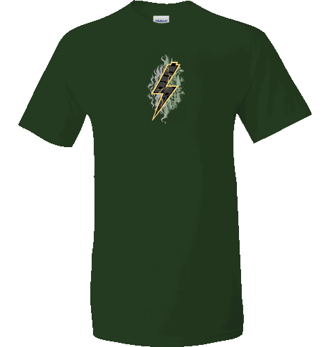 Sons of Battery® - E-MTB Brand & Community Shirt Forest Green / S Sob "Shred or Alive" Blitz Vorne E-Bike-Community