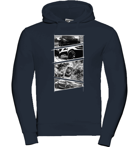 Sons of Battery® - E-MTB Brand & Community Shirt French Navy / XS Tesla Storyboard Hoodie E-Bike-Community