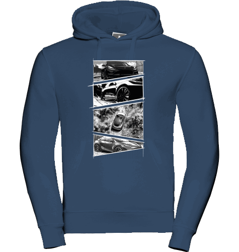 Sons of Battery® - E-MTB Brand & Community Shirt Indigo / XS Tesla Storyboard Hoodie E-Bike-Community