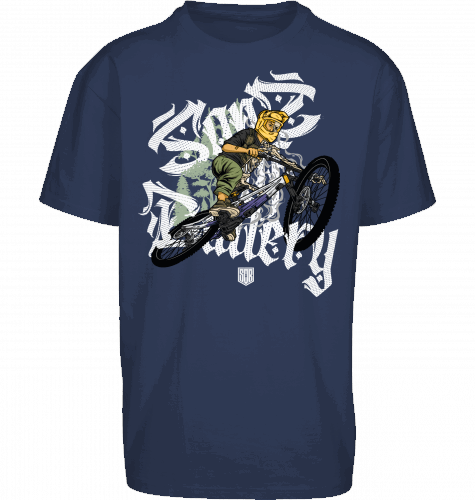 Sons of Battery® - E-MTB Brand & Community Shirt Light Navy / S Shred or Alive Brush - Oversize ByB E-Bike-Community