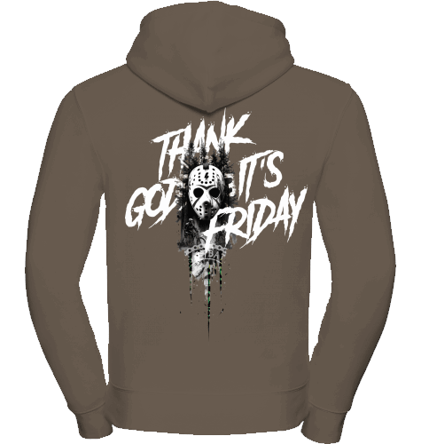 Sons of Battery® - E-MTB Brand & Community Shirt Mocha / XS TGIF - MTB - Hoodie Front/Back Russell Athletic E-Bike-Community