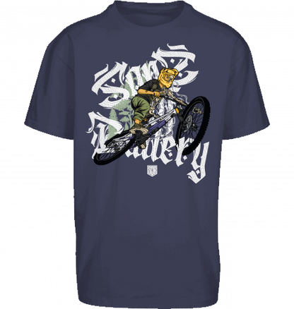 Sons of Battery® - E-MTB Brand & Community Shirt Navy / S Shred or Alive Brush - Oversize ByB E-Bike-Community