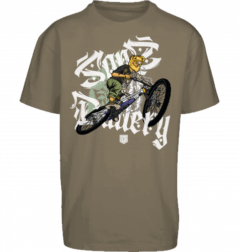 Sons of Battery® - E-MTB Brand & Community Shirt Olive / S Shred or Alive Brush - Oversize ByB E-Bike-Community