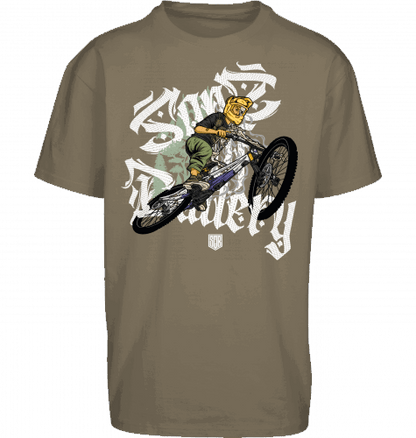 Sons of Battery® - E-MTB Brand & Community Shirt Olive / S Shred or Alive Brush - Oversize ByB E-Bike-Community