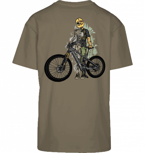 Sons of Battery® - E-MTB Brand & Community Shirt Olive / XS Shred or Alive - Oversized 2 Seiten Byb E-Bike-Community