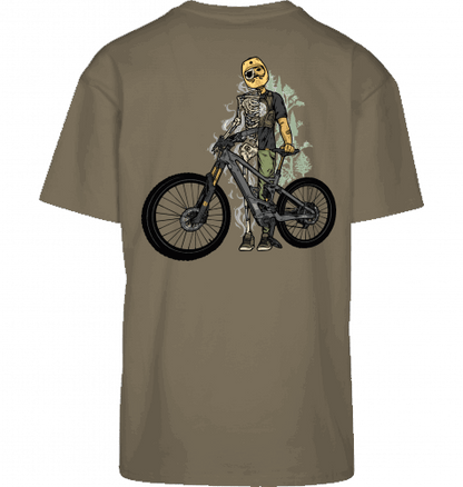 Sons of Battery® - E-MTB Brand & Community Shirt Olive / XS Shred or Alive - Oversized 2 Seiten Byb E-Bike-Community