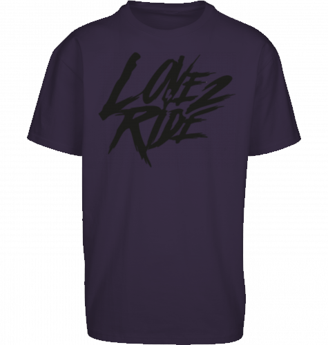 Sons of Battery® - E-MTB Brand & Community Shirt Purple Night / M Love 2 Ride - Heavy Oversized Shirt BYD E-Bike-Community