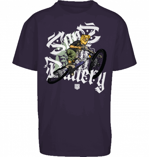 Sons of Battery® - E-MTB Brand & Community Shirt Purple Night / S Shred or Alive Brush - Oversize ByB E-Bike-Community