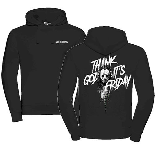 Sons of Battery® - E-MTB Brand & Community Shirt TGIF - MTB - Hoodie Front/Back Russell Athletic E-Bike-Community