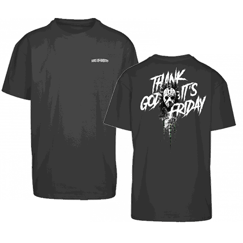 Sons of Battery® - E-MTB Brand & Community Shirt TGIF - MTB - Oversized Byb Front/Back E-Bike-Community