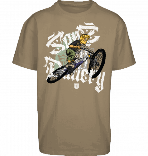 Sons of Battery® - E-MTB Brand & Community Shirt U. Beige / S Shred or Alive Brush - Oversize ByB E-Bike-Community