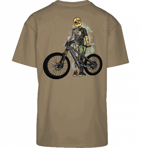 Sons of Battery® - E-MTB Brand & Community Shirt U. Beige / XS Shred or Alive - Oversized 2 Seiten Byb E-Bike-Community