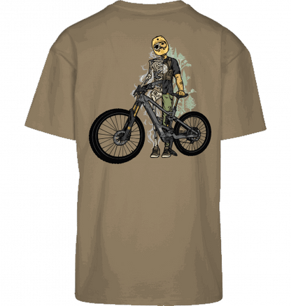 Sons of Battery® - E-MTB Brand & Community Shirt U. Beige / XS Shred or Alive - Oversized 2 Seiten Byb E-Bike-Community