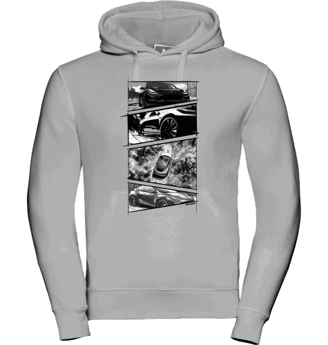 Sons of Battery® - E-MTB Brand & Community Shirt Urban Grey / M Tesla Storyboard Hoodie E-Bike-Community