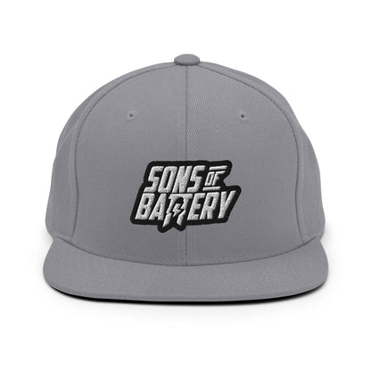 Sons of Battery® - E-MTB Brand & Community Silber BOLD Snapback E-Bike-Community