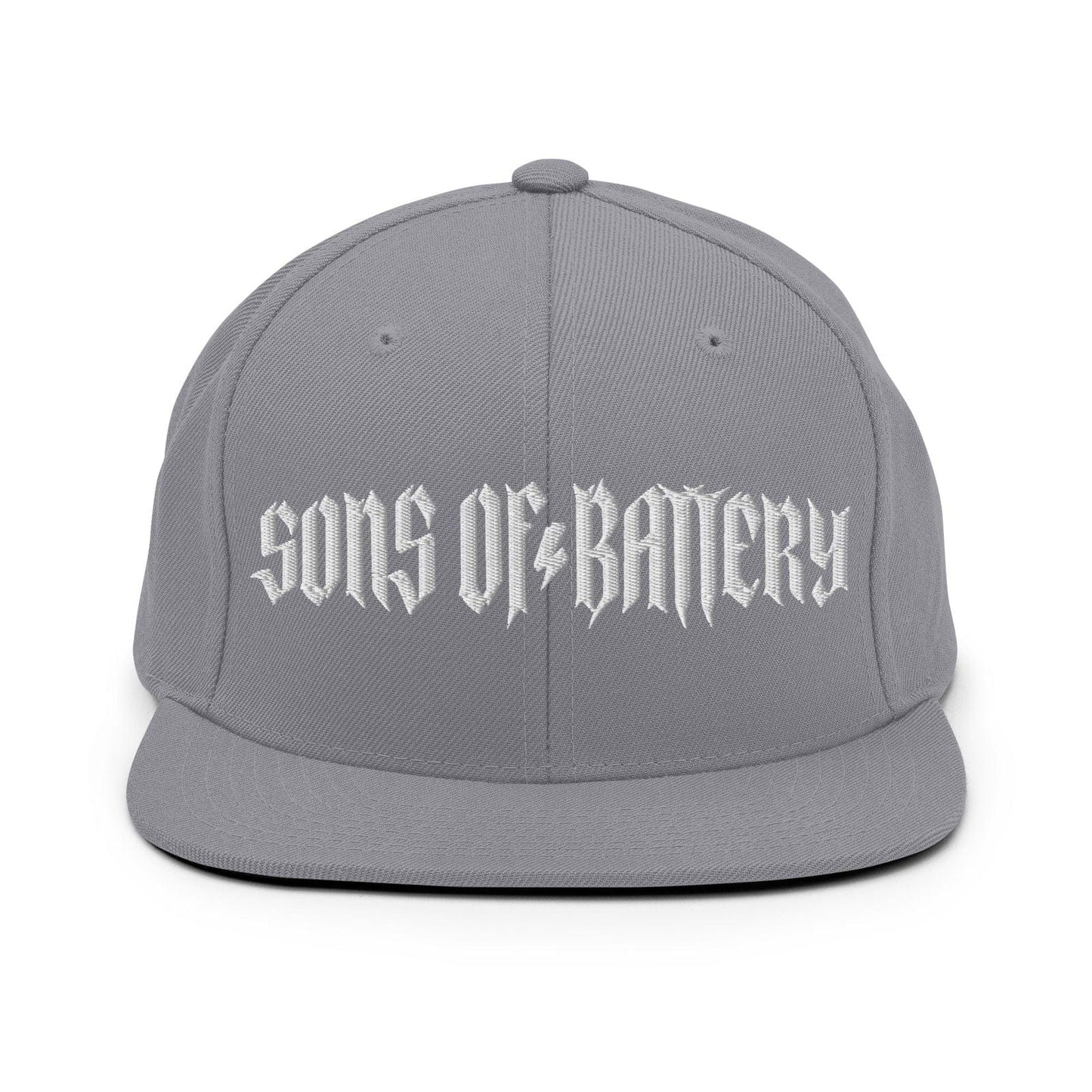 Sons of Battery® - E-MTB Brand & Community Silber ROUGH - Snapback-Cap E-Bike-Community