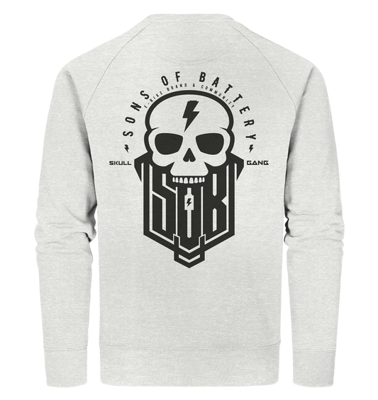 Sons of Battery® - E-MTB Brand & Community Sweatshirts Cream Heather Grey / XS SoB Skullgang - Organic Sweatshirt E-Bike-Community