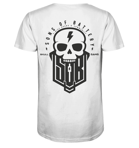 Sons of Battery® - E-MTB Brand & Community Unisex-Shirts White / XS SoB Skullgang - Organic Shirt E-Bike-Community